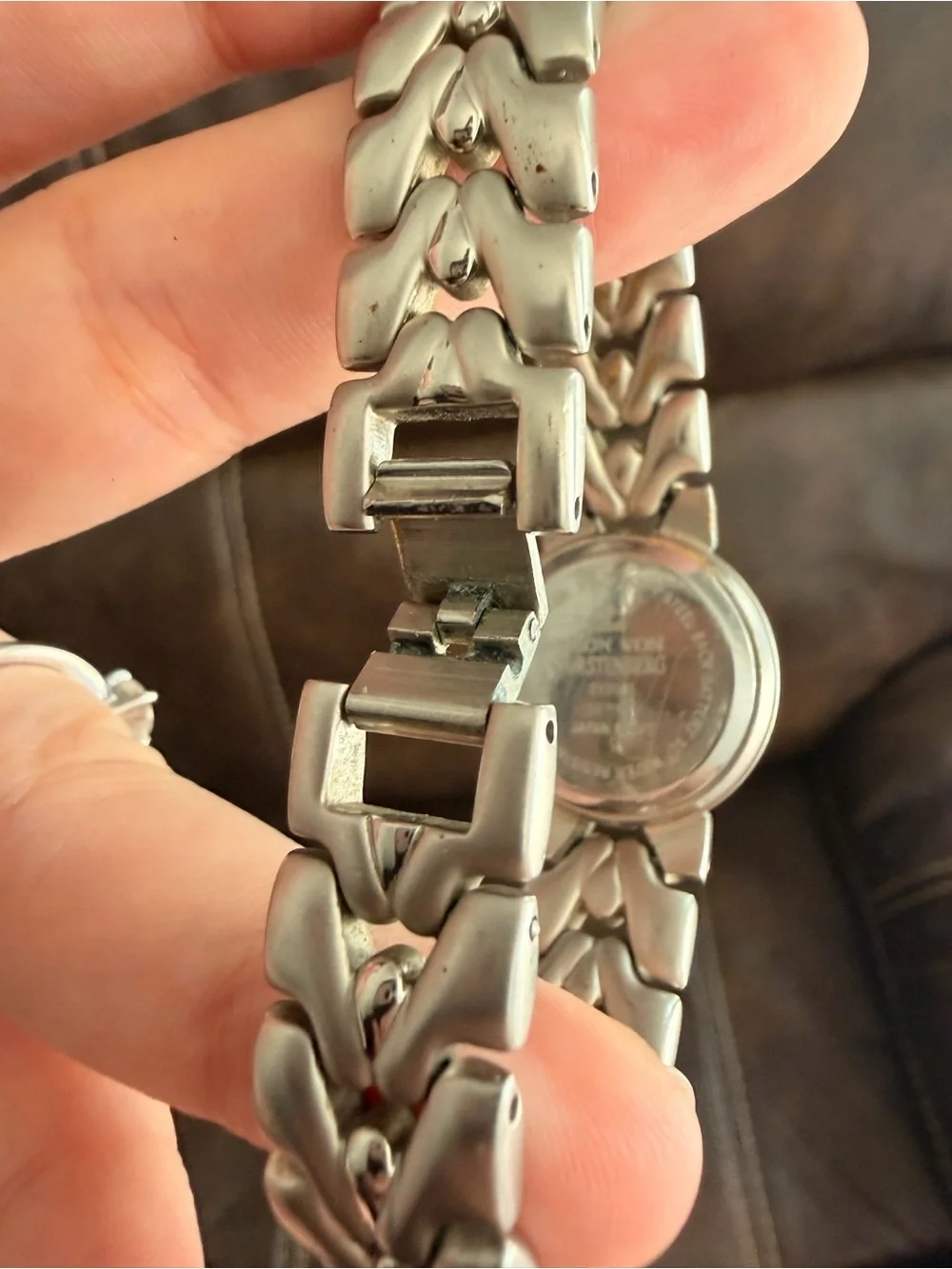 •EGON VON FURSTENBERG• Vintage Quartz Silver Tone Wrist Watch (some rubbing)